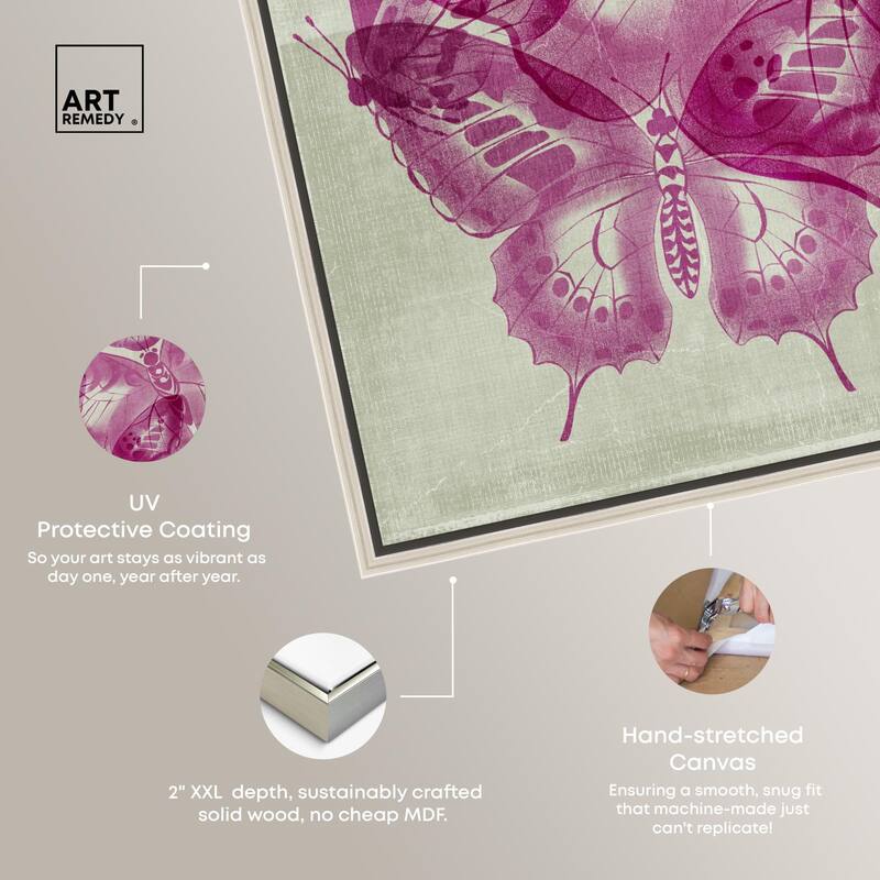 Fluttering Wings Canvas by Art Remedy