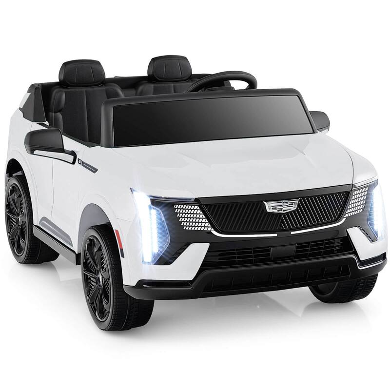 Costway 2 Seater Ride on Truck with Remote Control 3 Speeds LED Lights - See Details - White