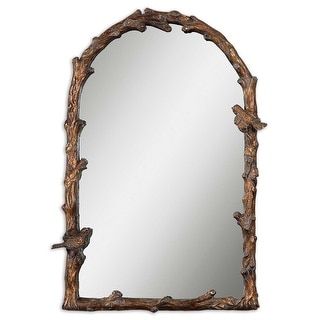 Uttermost Paza 37" X 27" Rustic Lodge Woodland Branch Arch Wall Mirror