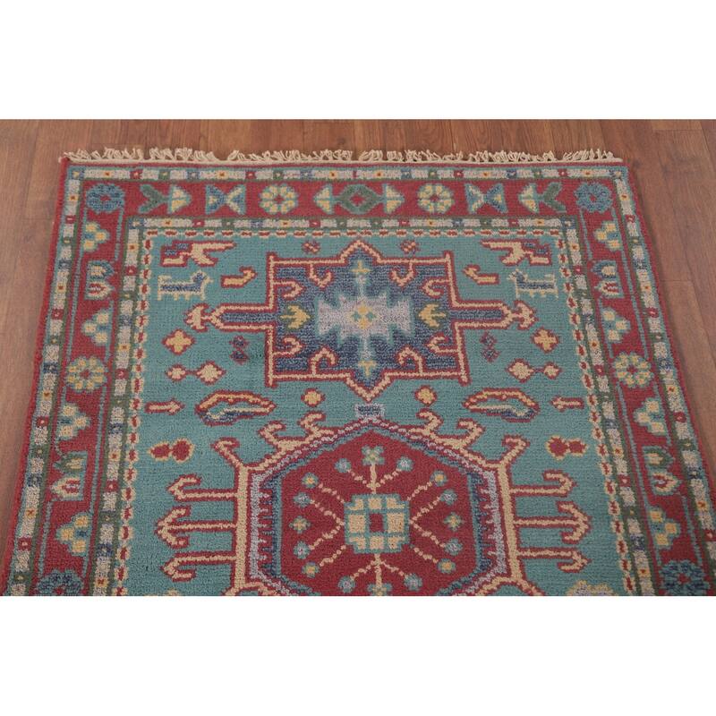 Traditional Kazak Oriental Accent Rug Handmade Wool Carpet - 3'0"x 5'0"