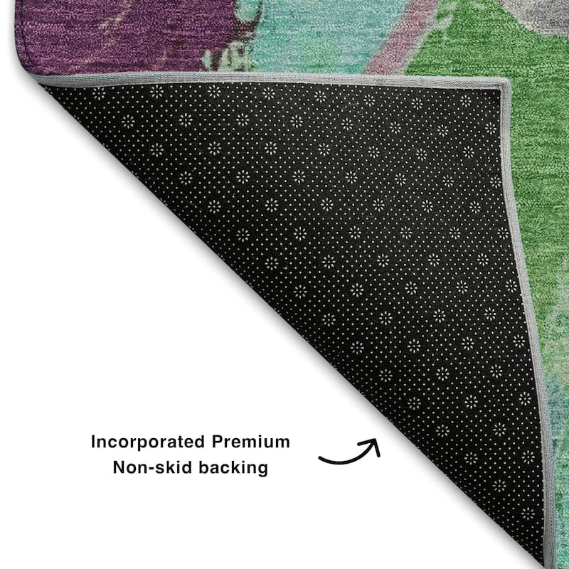 Premium Washable Super Soft Abstract Contemporary Mayfield Rug