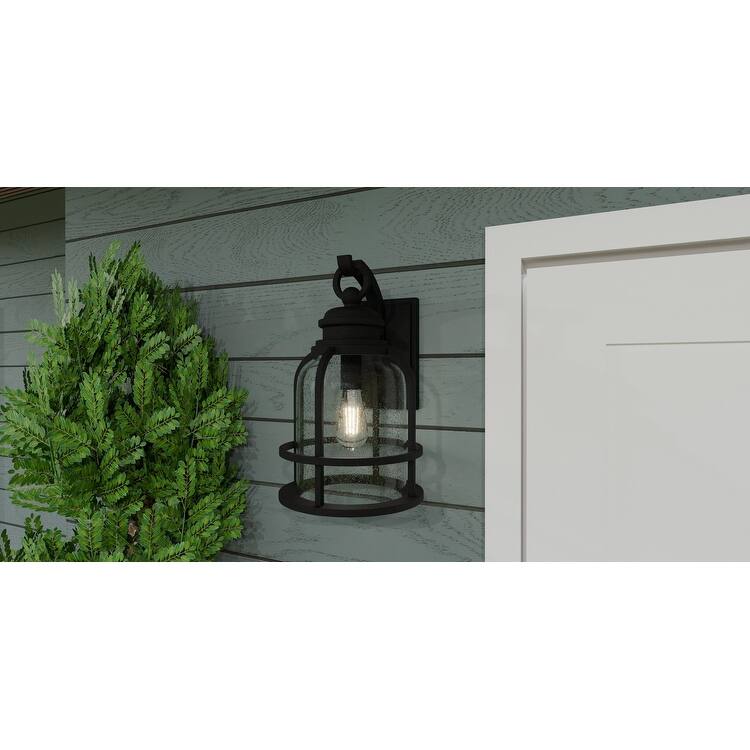 Earth Black One Light Outdoor Wall Mount from the Bowles Collection