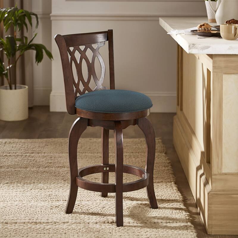 Verona Swivel 24-inch Counter Height Stool by iNSPIRE Q Classic