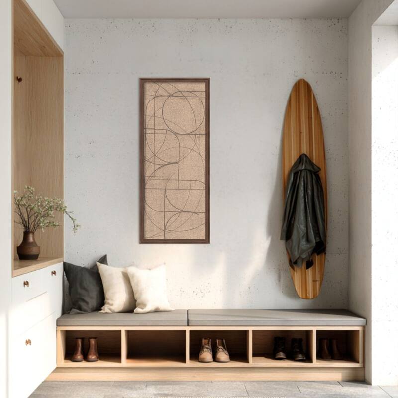 Amanti Art Framed Fabric Pinboard Geometric Dahlia I by June Erica Vess Printed Bulletin Board