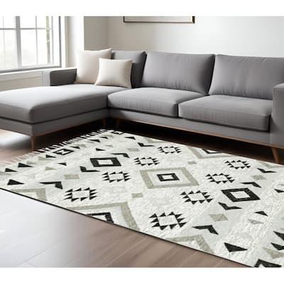 HomeRoots Tribal Southwest Rectangle Area Rug