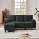 preview thumbnail 43 of 49, 77.36" L Shaped Sectional Sofa with Side Storage Pocket and Reversible Ottoman