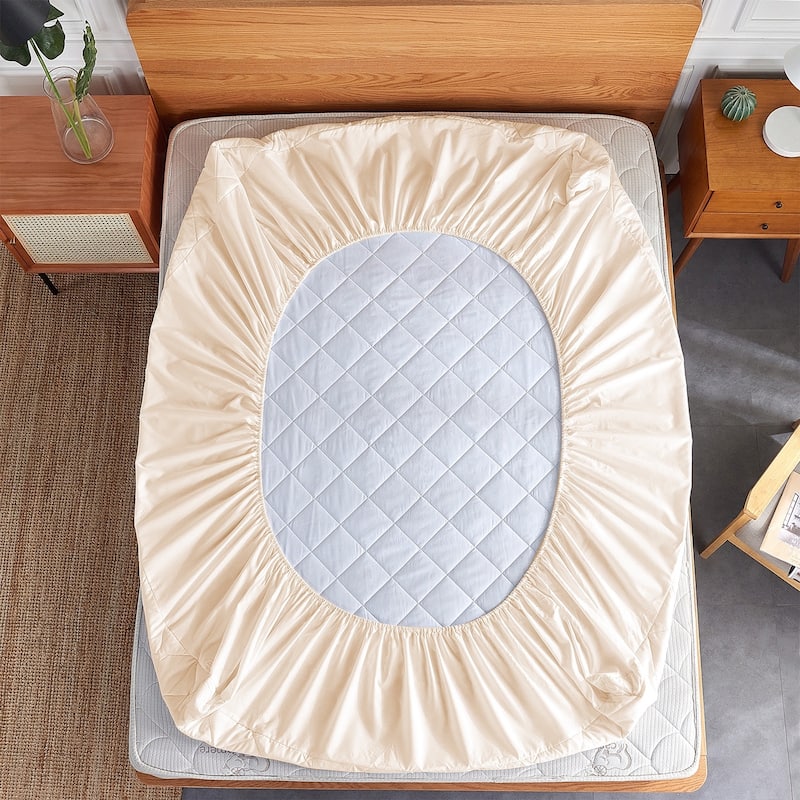 Ultra Soft Waterproof Mattress Pad, OEKO-TEX Certified Mattress Protector, Breathable Noiseless Deep Pocket Cover