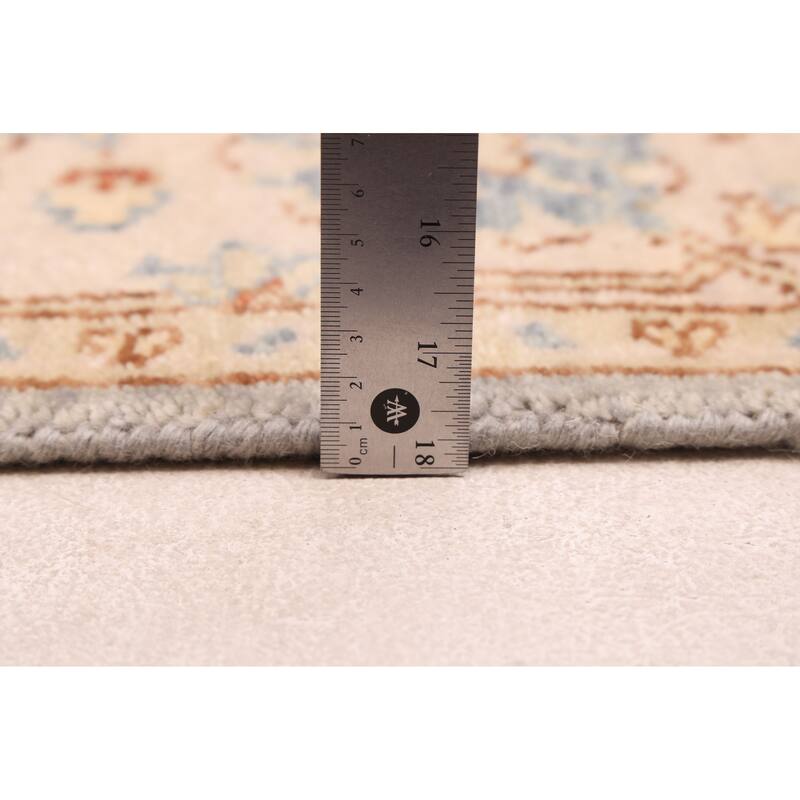 ECARPETGALLERY Hand-knotted Finest Oushak Light Blue Wool Rug - 5'1 x 7'11