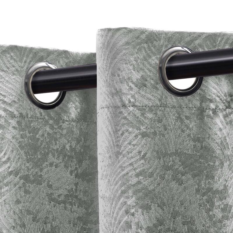 Superior Waverly Washable Room Darkening Curtains, Set of 2 Panels