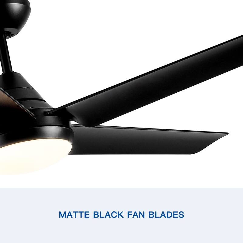 48" YUHAO Modern Contemporary LED Ceiling Fan with Remote Control