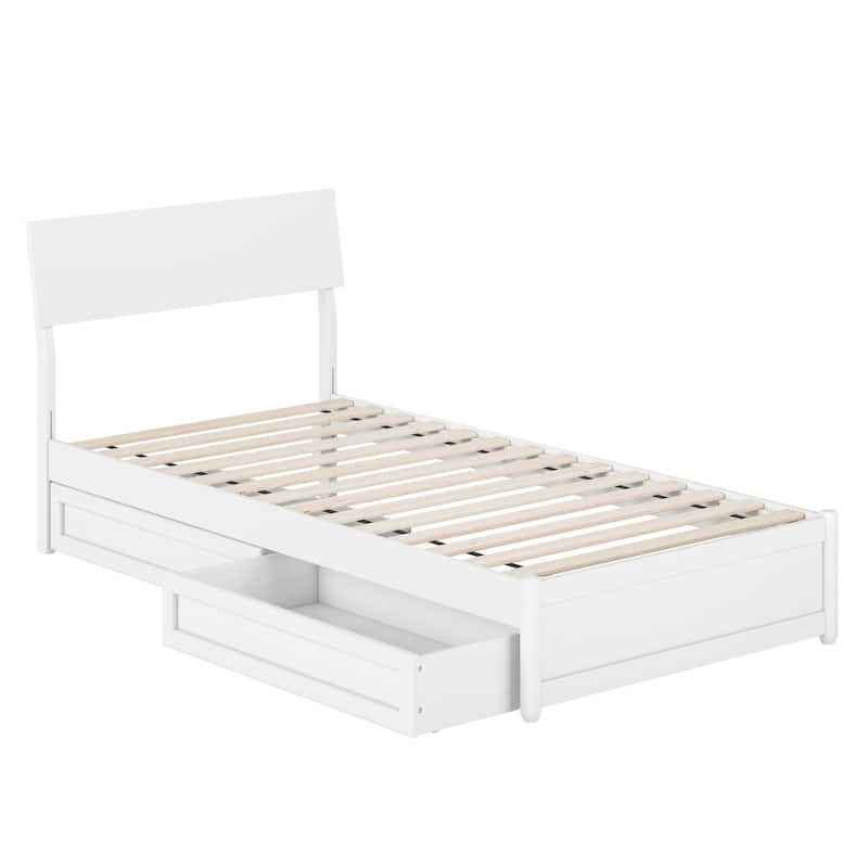 Norla Wood Platform Bed with Storage Drawers
