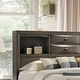 preview thumbnail 6 of 40, Furniture of America Brent 6-Piece Wood Platform Bedroom Set with Drawers and Bookcase Headboard