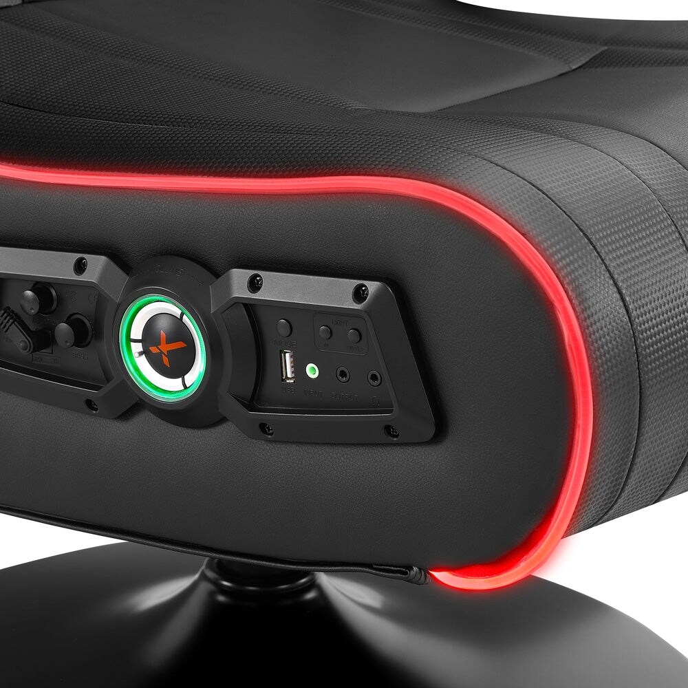 CXR3 LED Audio Pedestal Gaming Chair with Subwoofer Neo Fiber