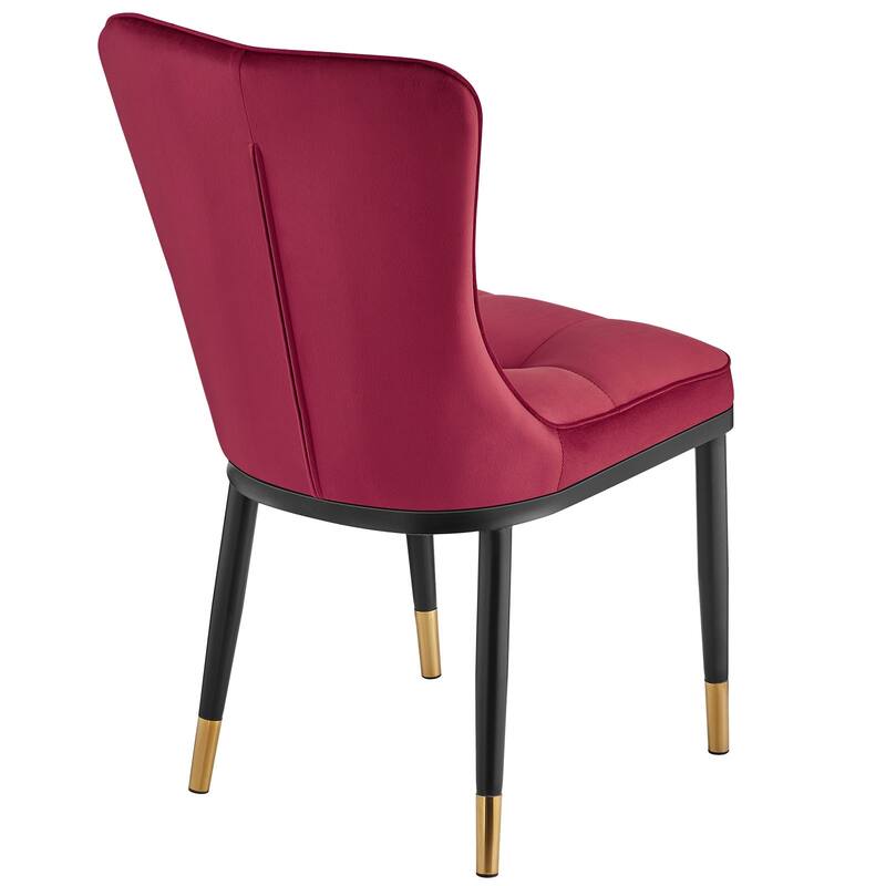 Modern Velvet Upholstered Dining Chairs, Set of 2/4 - 35.8"H x 18.9"W x 23.2"D