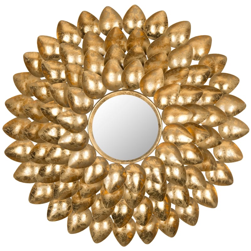 SAFAVIEH Amberly Antique Gold Sunburst 29-inch Decorative Mirror - 29" x 1.5" x 29" - 29Wx2Dx29H