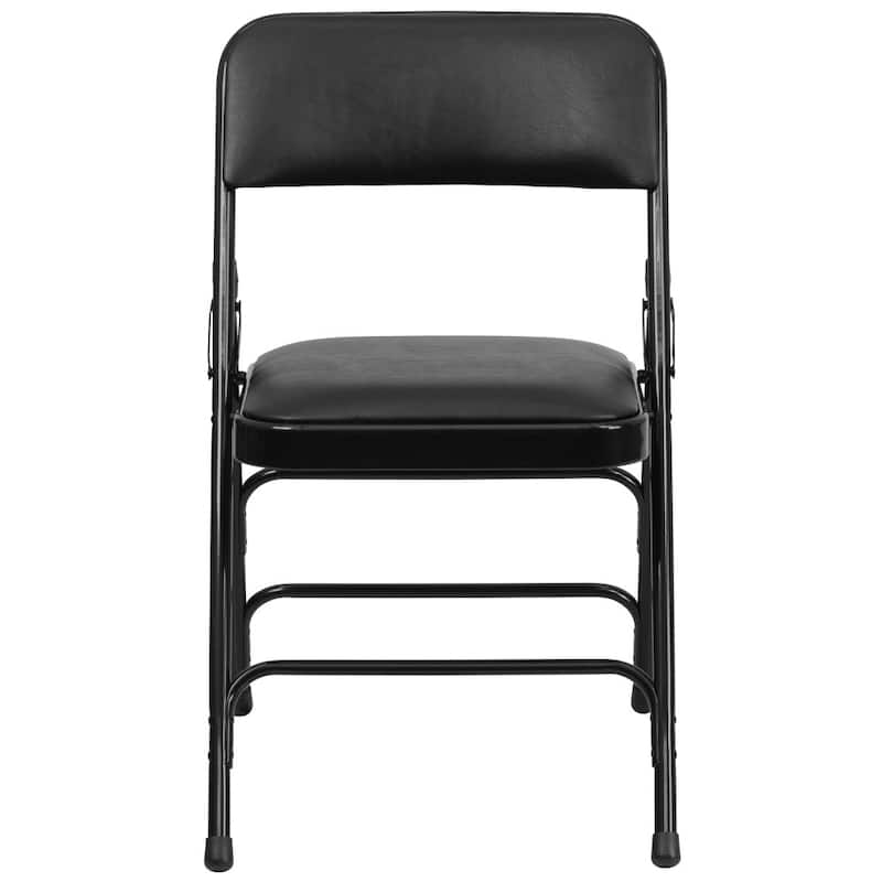 4 Pack Curved Triple Braced & Double Hinged Metal Folding Chair