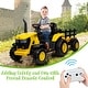 preview thumbnail 23 of 25, Kids Ride on Tractor with Detachable Trailer and Remote Control