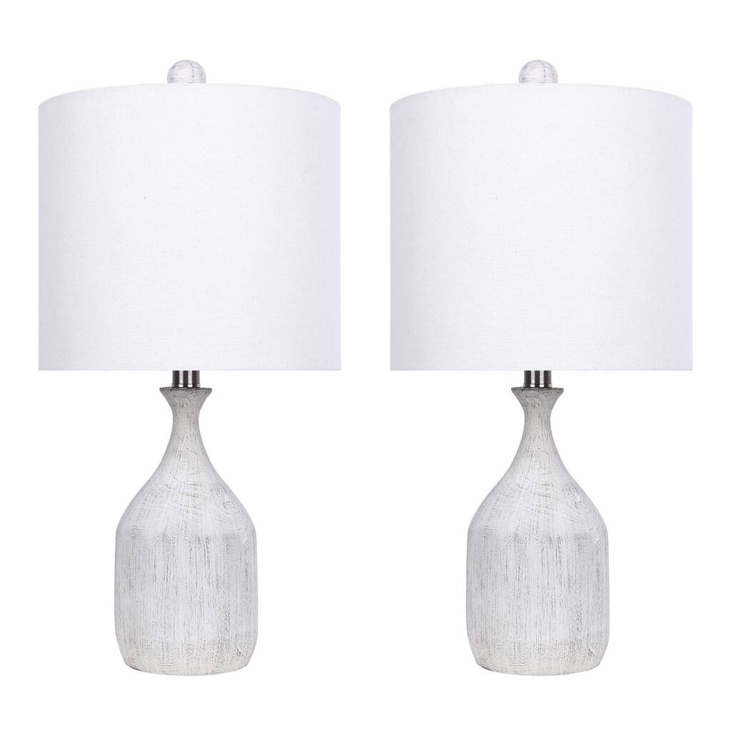 Judah 21.5" Polyresin Table Lamp (Set of 2)