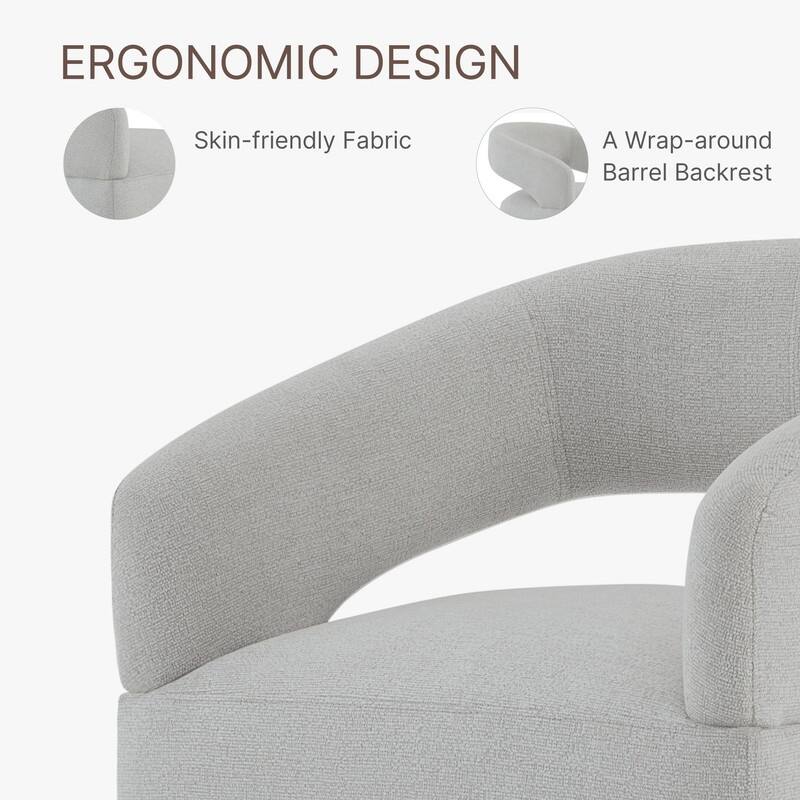 Spruce & Spring Parker Modern Mobile Dining Chair with Casters & Open Back