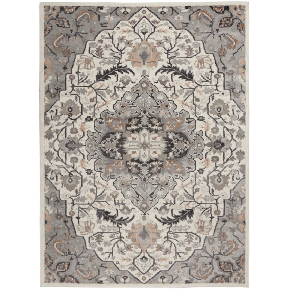 Nourison Elation Persian Floral Medallion Area Rug