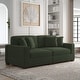 preview thumbnail 58 of 132, Corduroy Couch Modular Sectional Sofa with Pillows 2 Piece - Green