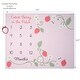 preview thumbnail 3 of 4, Lambs & Ivy Strawberry Patch Milestone Photo Opportunity Fleece Baby Blanket