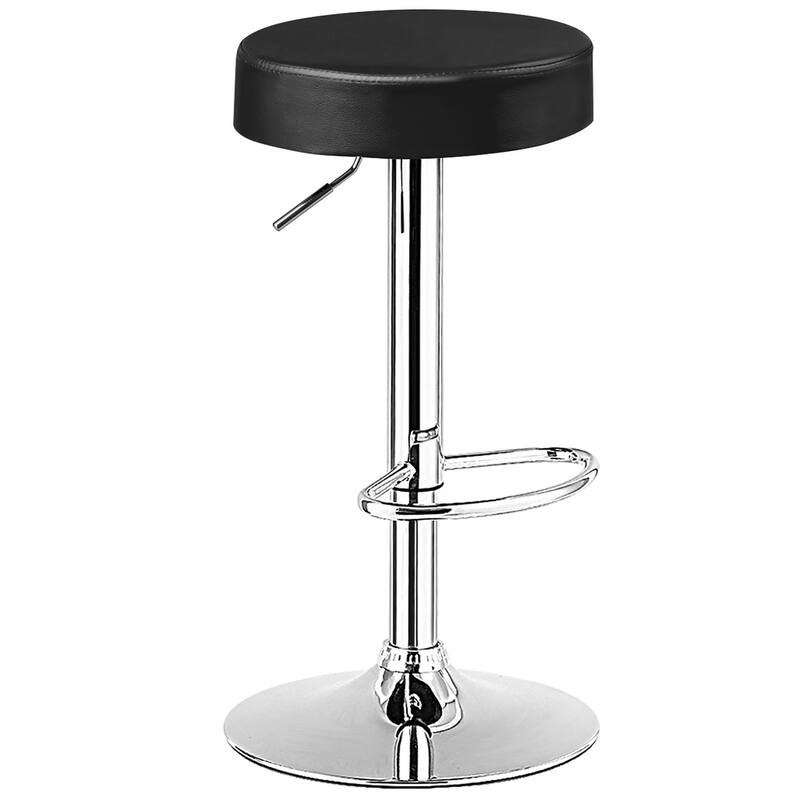Costway Set of 2 Round Bar Stool Adjustable Swivel Pub Chair w/