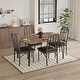 preview thumbnail 31 of 29, Dining Table Set for 2, Kitchen Table Chairs Set of 2 with PU Upholstered Cushion