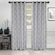 preview thumbnail 2 of 10, Superior Varnie Jacquard Grommet Room Darkening Curtain Panel (Set of 2) 52" x 108" - Silver