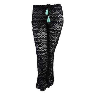 white lace cover up pants