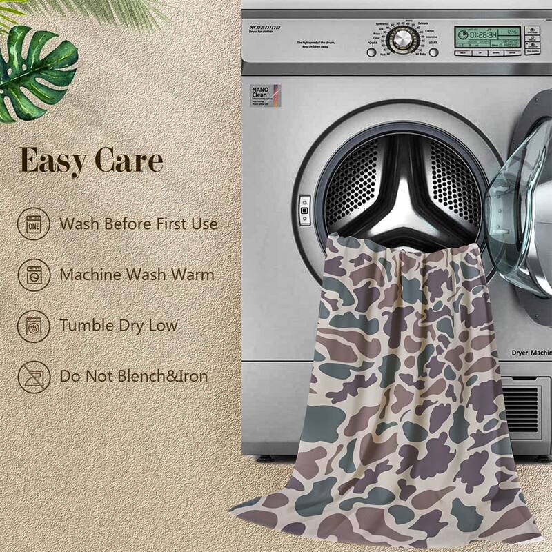 Camouflage beach towel,Quick Dry, Lightweight & Compact beach towel for Pool, Yoga and Camping