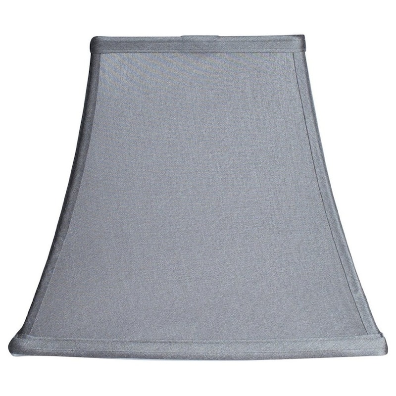Silk Square Cut Lampshade, 5.25 inch Top, 9 inch Bottom, 8 inch Slant