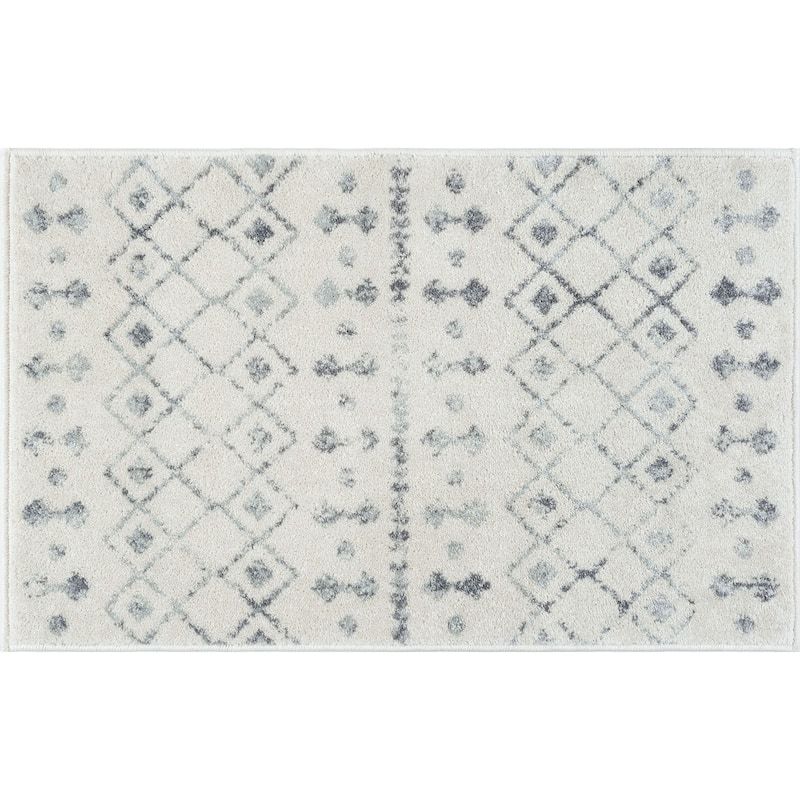 Jade Farmhouse Geometric Indoor Area Rug