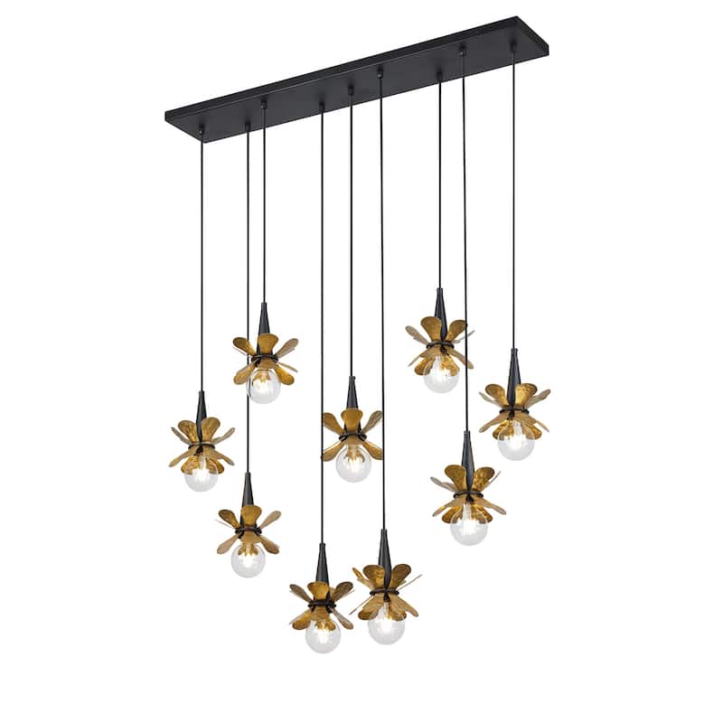 Savoy House 1-2185-9 Portinatx 9 Light 40" Wide Linear Chandelier