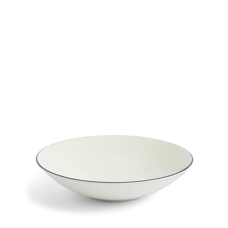 Wedgwood Gio Blue Pasta Bowl 9in, Blue Line