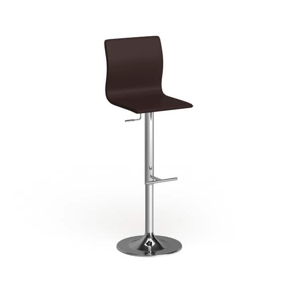 slide 1 of 30, Carson Carrington Ljungby Adjustable Height Swivel Stool Black Faux-Leather-Look