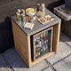 preview thumbnail 68 of 93, 100% Solid Wood Outdoor Kitchen Cabinet Set, Modular Patio BBQ Island Sideboard Buffet Pantry 27.6"W(Wood)