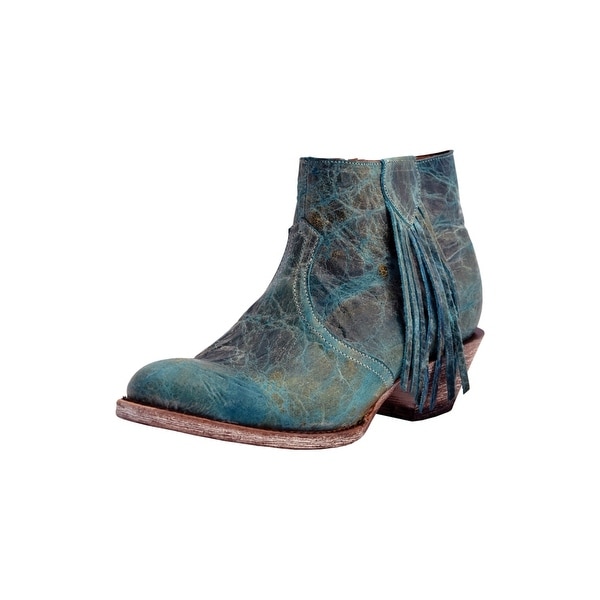 turquoise ankle boots