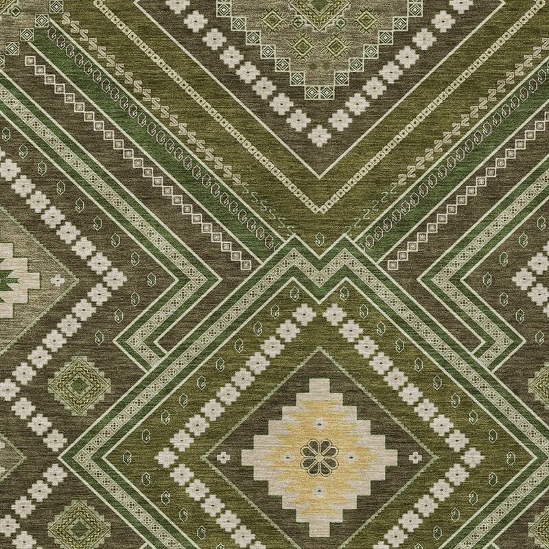 HomeRoots Tribal Transitional Rectangle Outdoor Rug