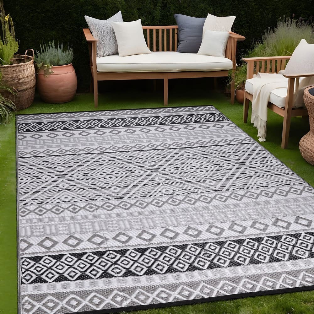 Beverly Rug Boho Outdoor Rug Waterproof for Patio, RV Camping