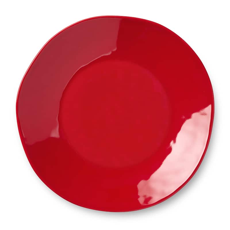 Certifed International Berry Red Christmas Set of 4 Dinner Plates 11" - 11 L x 11 W x 1.25 H