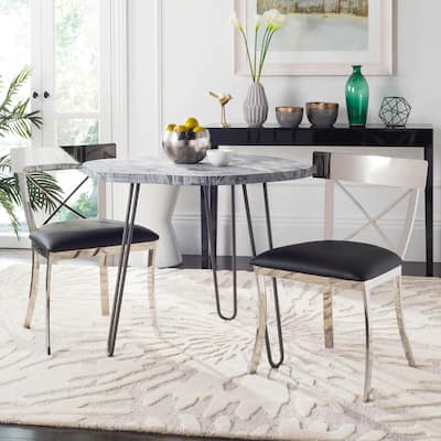SAFAVIEH Beatriz 19''H Side Chair (Set of 2) - 18.5" x 21.9" x 33.3" - 19Wx22Dx33H