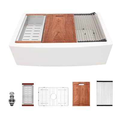 Farmhouse Sink Workstation Single Bowl Farm Kitchen Sink