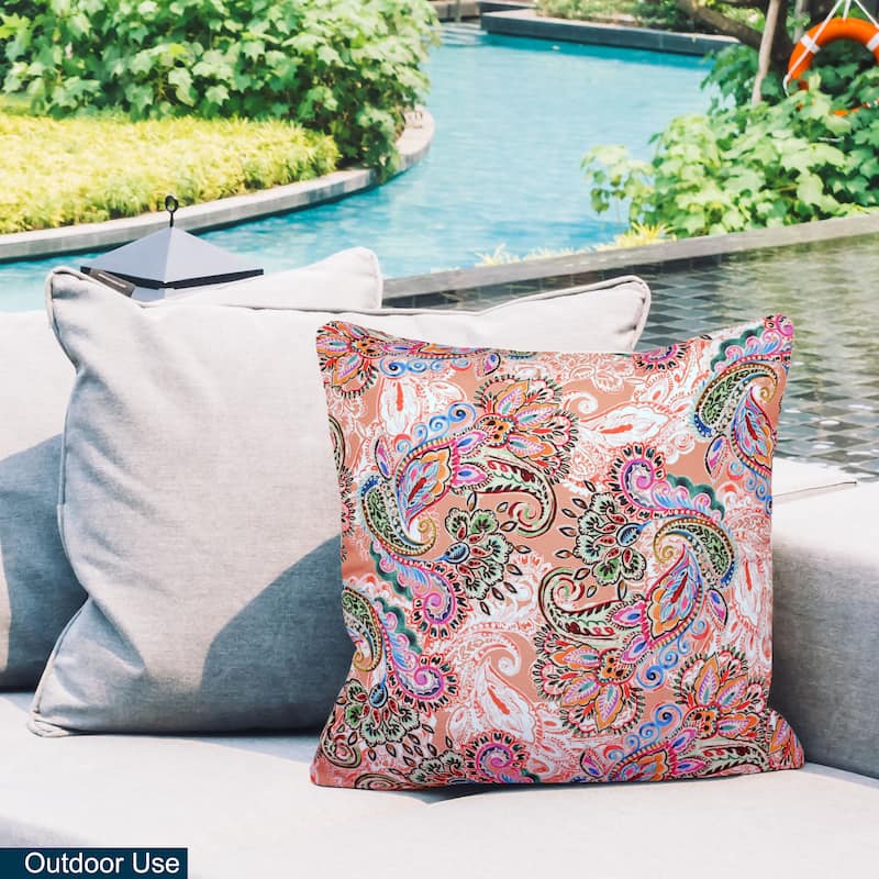 Decorative Indoor Outdoor Waterproof Throw Pillows 18x18 Inches with Inserts for Your Patio Furniture, Chairs, Indoor Décor