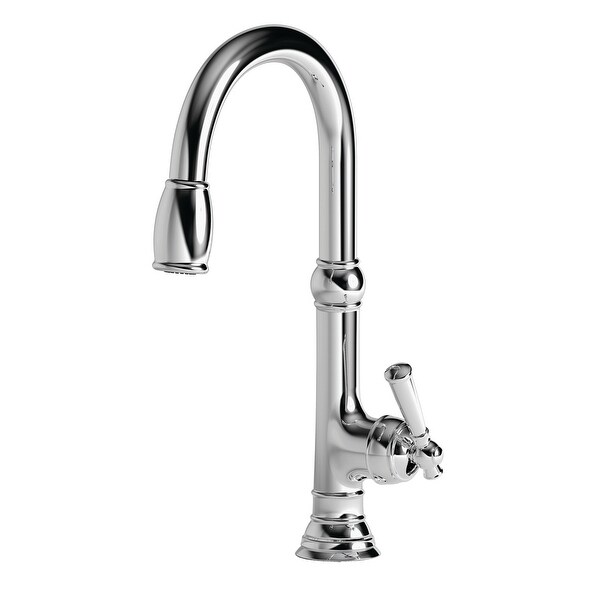 Newport Brass 2470-5103 Jacobean Kitchen Faucet with Metal Lever. Opens flyout.