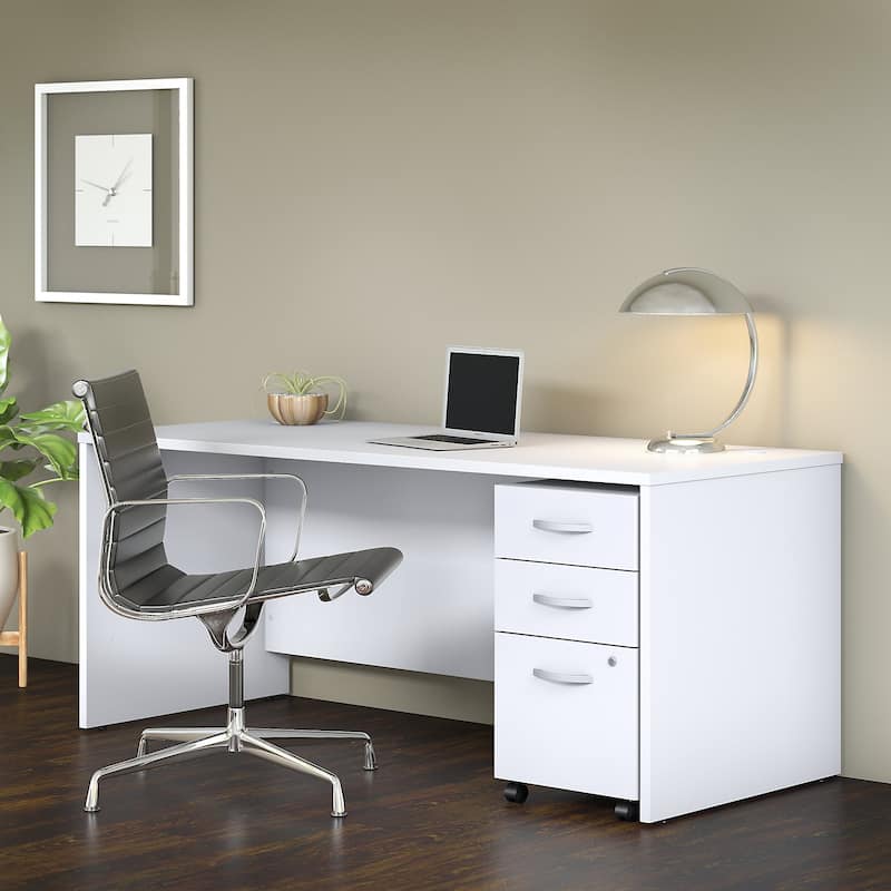 Studio C Contemporary Office Desk by Bush Business Furniture - White