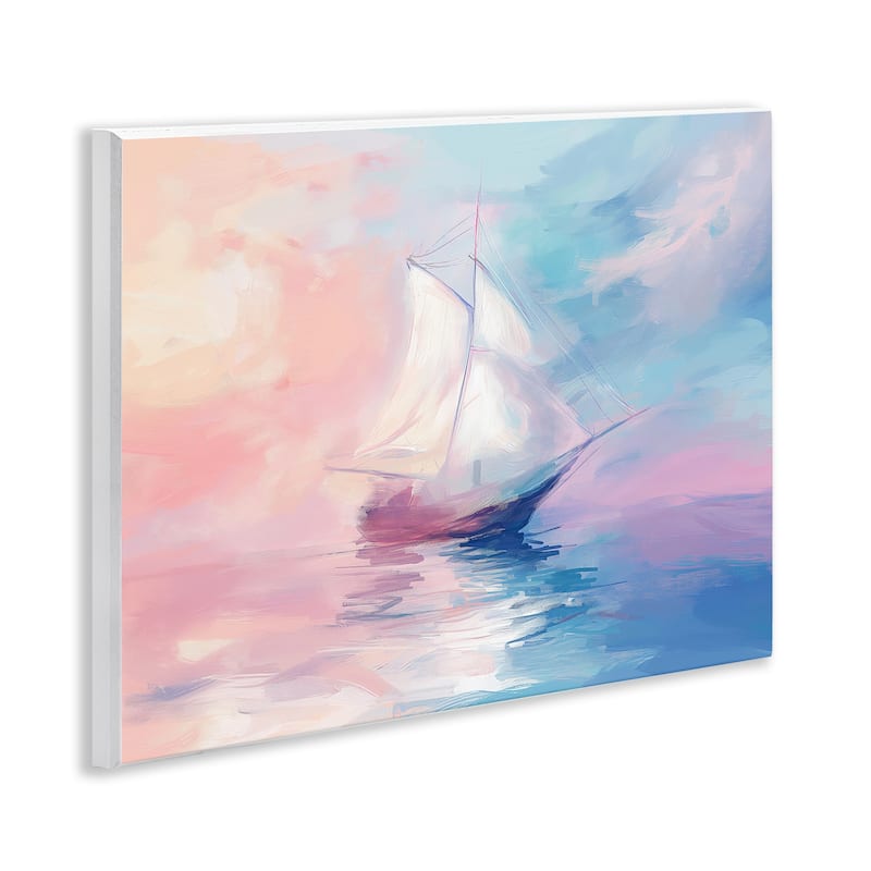 Stupell Soft Pastel Sea Vessel Wall Plaque Art Design By Arlington Prints