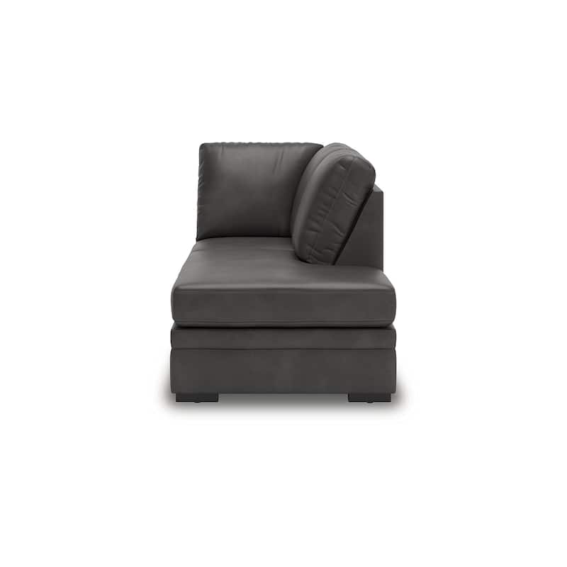 Signature Design by Ashley Dara Park Gray 2-Piece Sectional with Chaise - 124" W x 87" D x 40" H