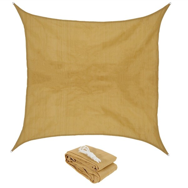 Sunnydaze Beige Square Sun Shade Sail - Multiple Options