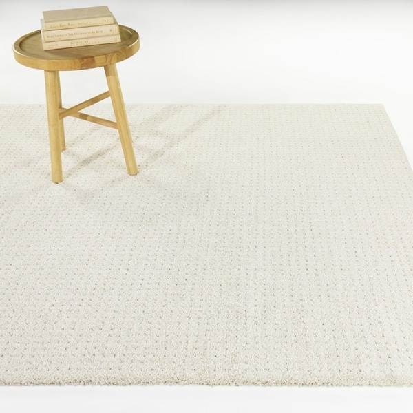 slide 2 of 5, Zephyr Modern Micro-Check Area Rug 5'3" x 7' - Chalk